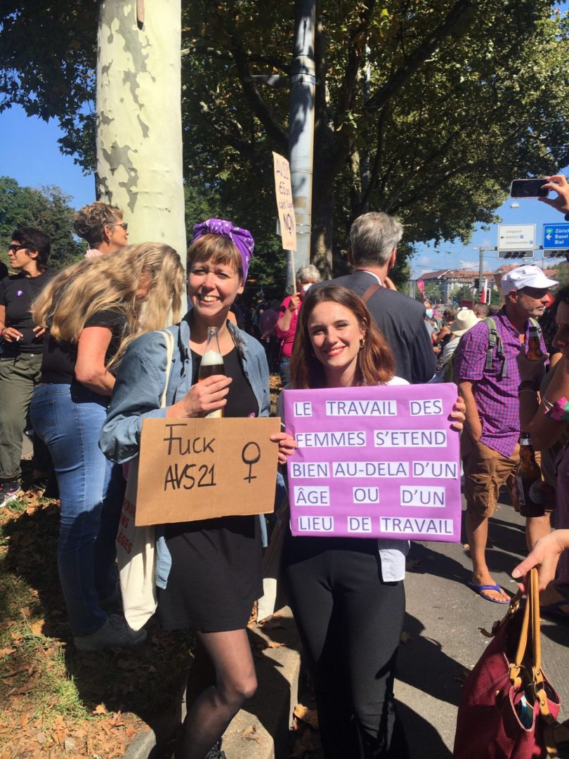 AVS 21: manifestation à Berne “pas de réforme sur le dos des femmes”
