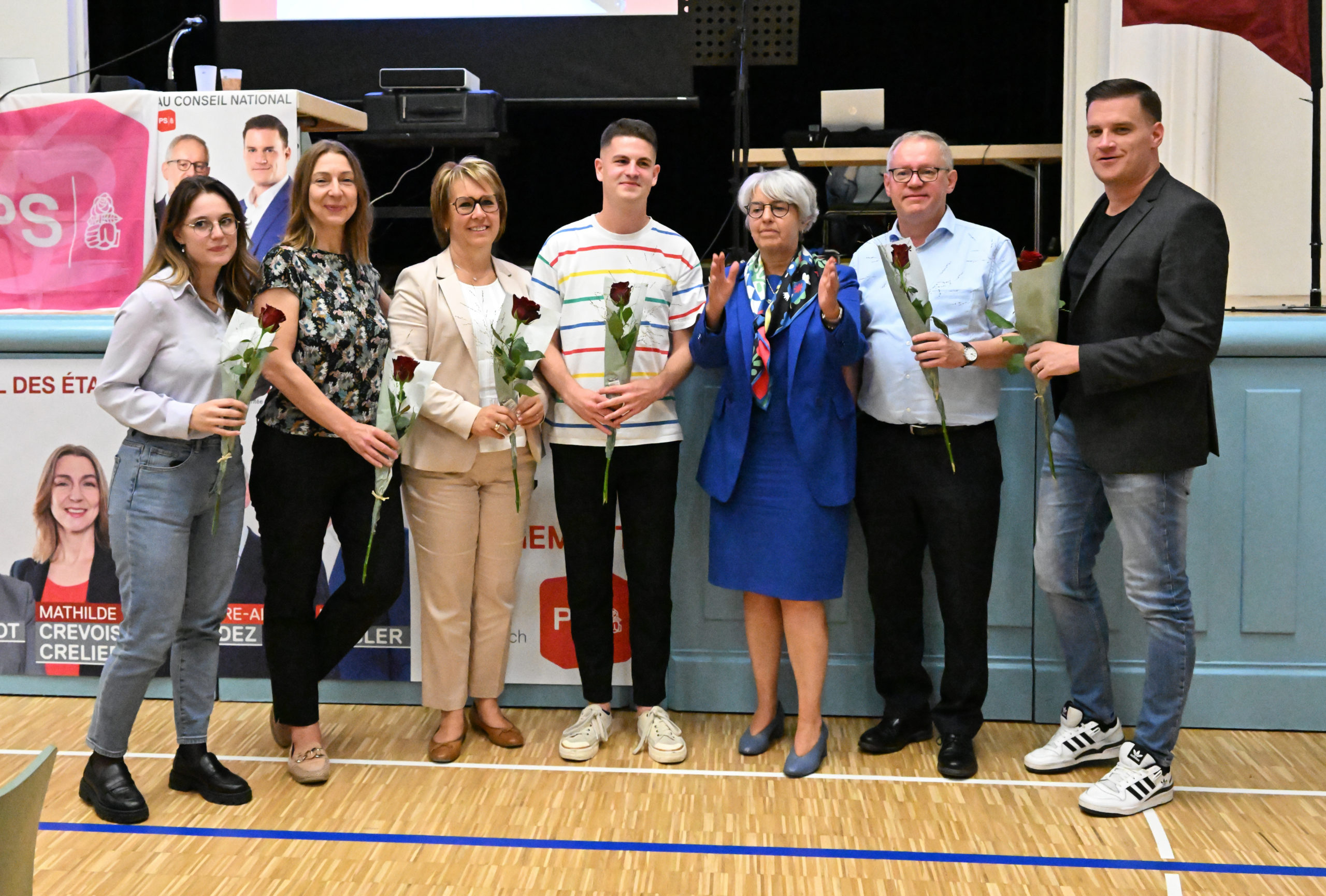 Soirée électorale festive à Delémont, 1er septembre 2023 (photos: Georges Henz)