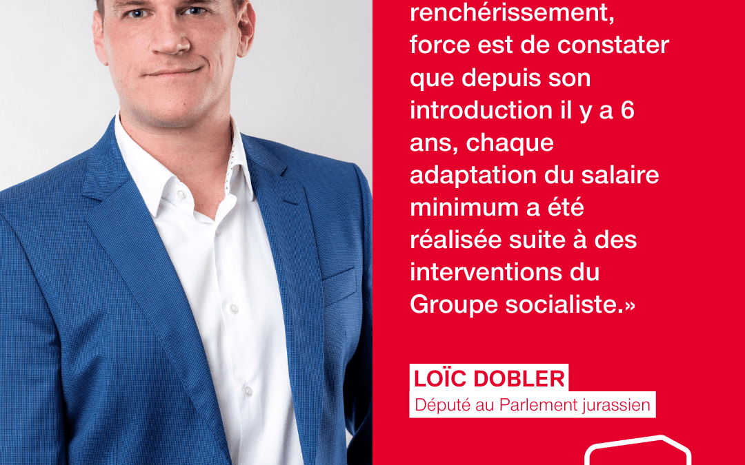 Le salaire minimum, un combat du parti socialiste jurassien