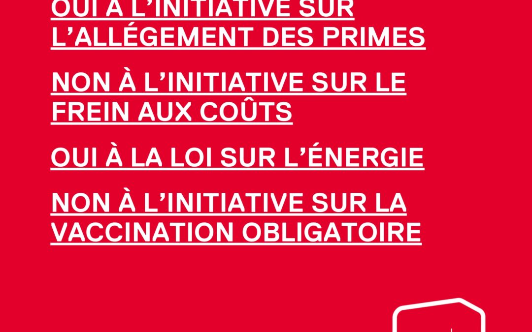 Votations fédérales du 9 juin 2024