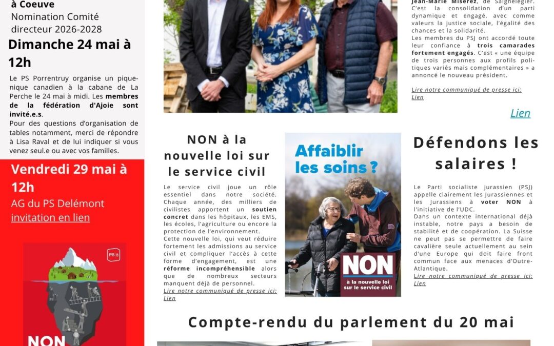 Infolettre n°43 – 22 mai 2026