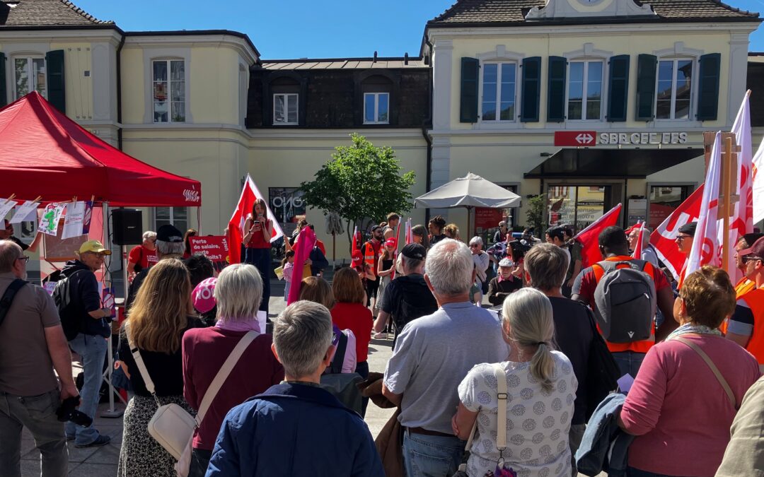 Prise de parole d’Héloïse Girardin à la manifestation du 1er mai à Delémont
