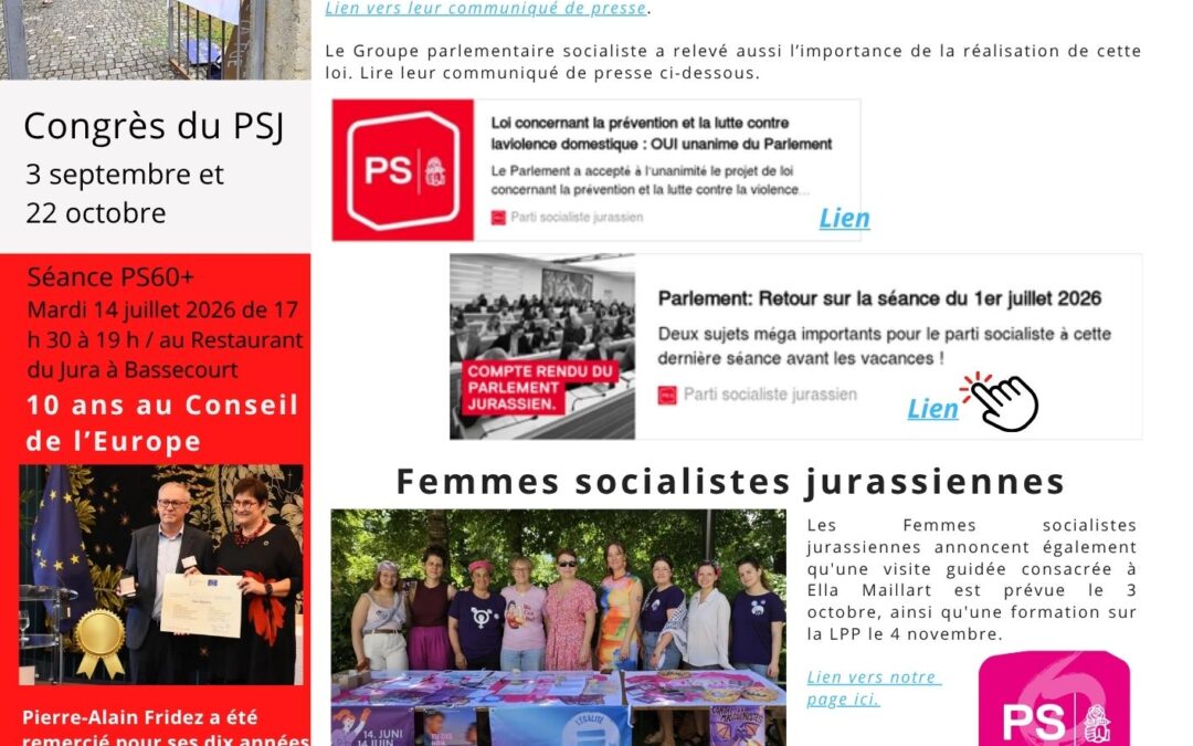 Infolettre n°44 – 3 juillet 2026
