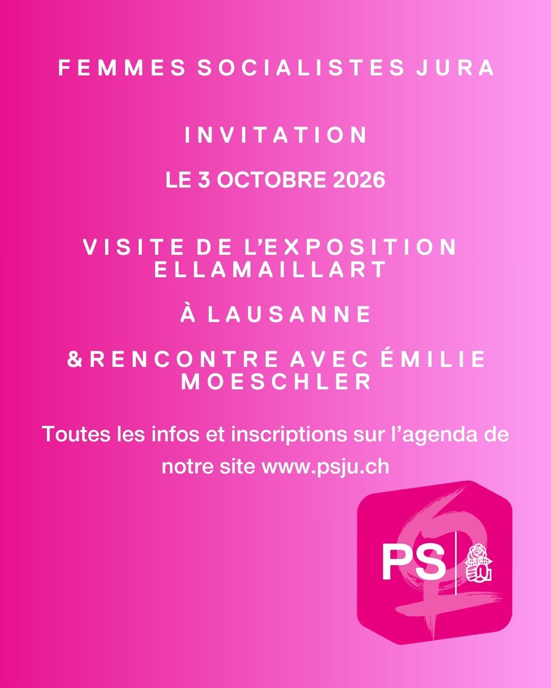 Armelle Insta PSJ femmes socialistes Jura jurassienne